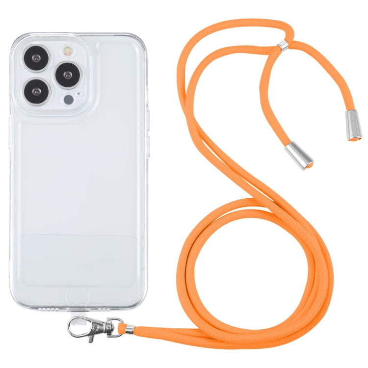 For iPhone 13 Pro Max Lanyard Transparent TPU Phone Case