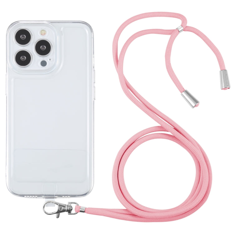 For iPhone 13 Pro Max Lanyard Transparent TPU Phone Case