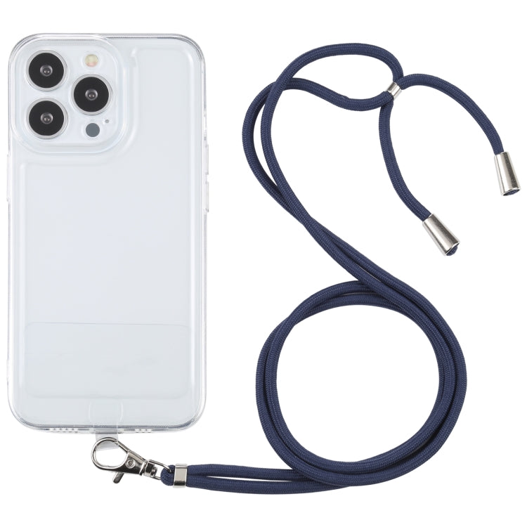 For iPhone 13 Pro Max Lanyard Transparent TPU Phone Case