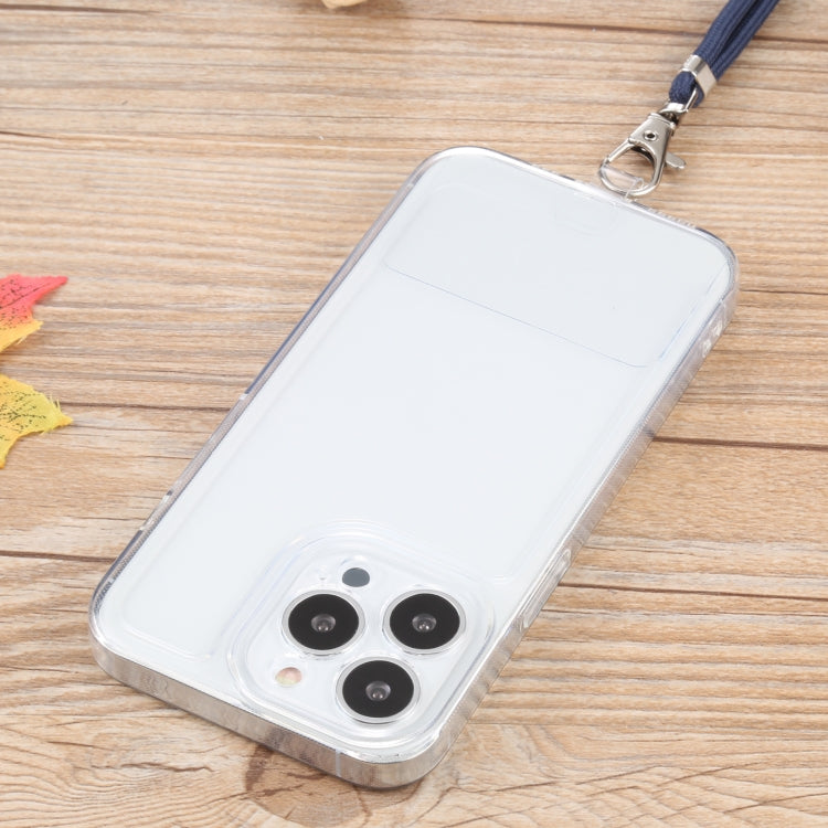 For iPhone 13 Pro Max Lanyard Transparent TPU Phone Case