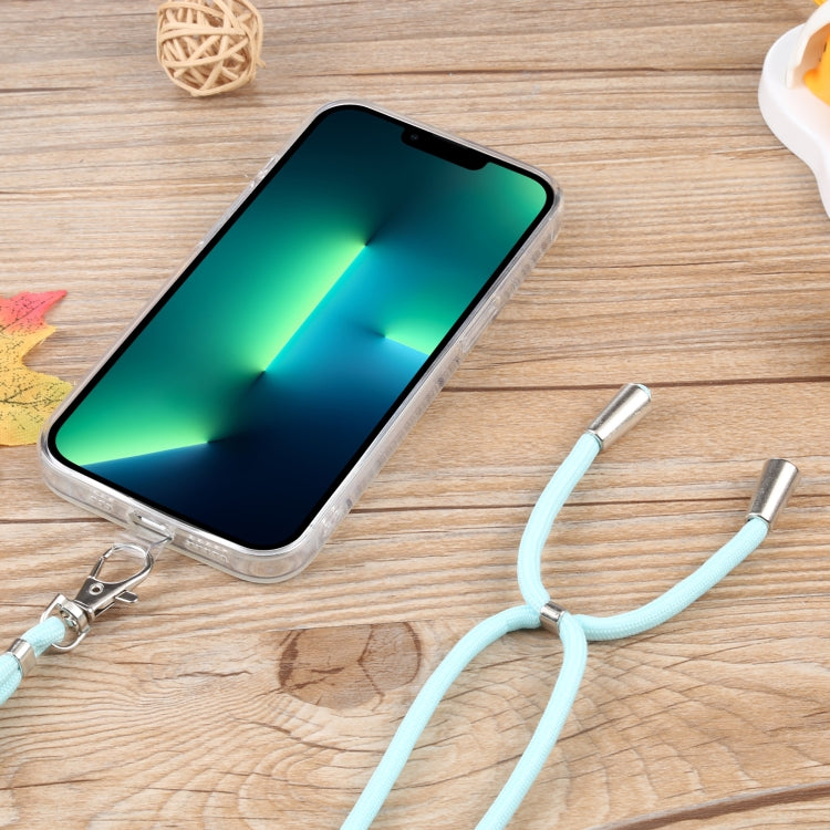 For iPhone 13 Pro Max Lanyard Transparent TPU Phone Case