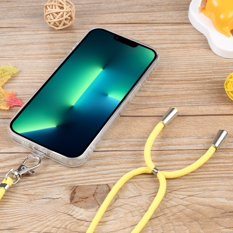 For iPhone 13 Pro Max Lanyard Transparent TPU Phone Case