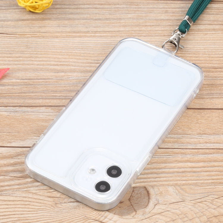 For iPhone 12 mini Lanyard Transparent TPU Phone Case