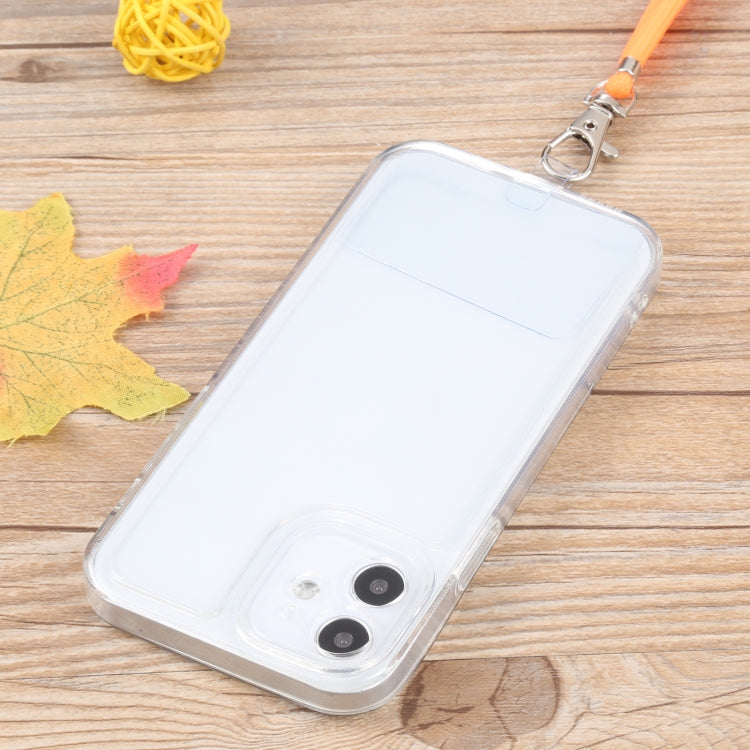 For iPhone 12 mini Lanyard Transparent TPU Phone Case