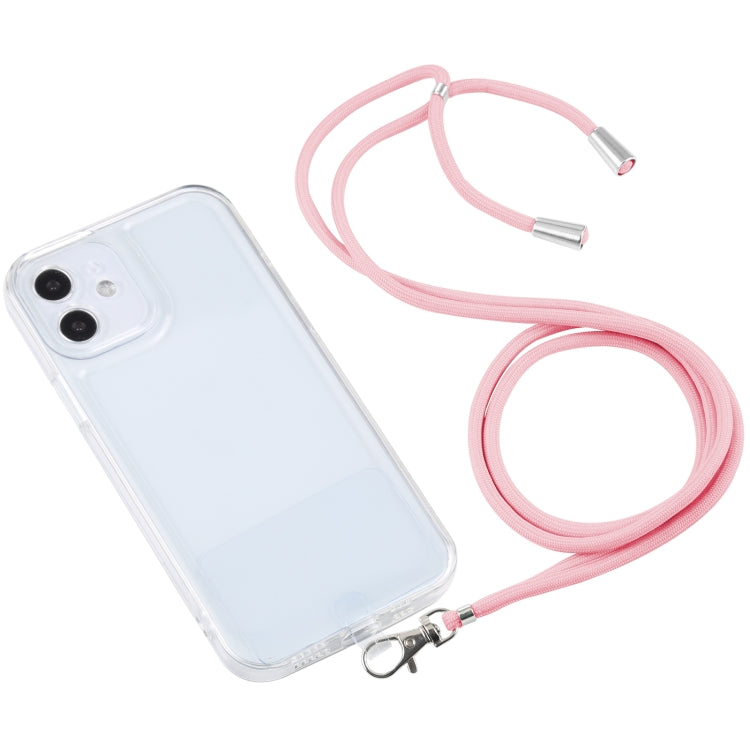 For iPhone 12 mini Lanyard Transparent TPU Phone Case