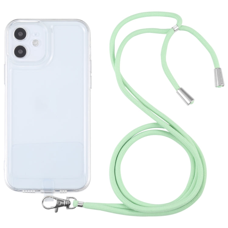 For iPhone 12 mini Lanyard Transparent TPU Phone Case