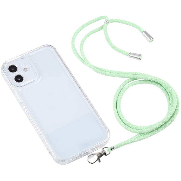 For iPhone 12 mini Lanyard Transparent TPU Phone Case