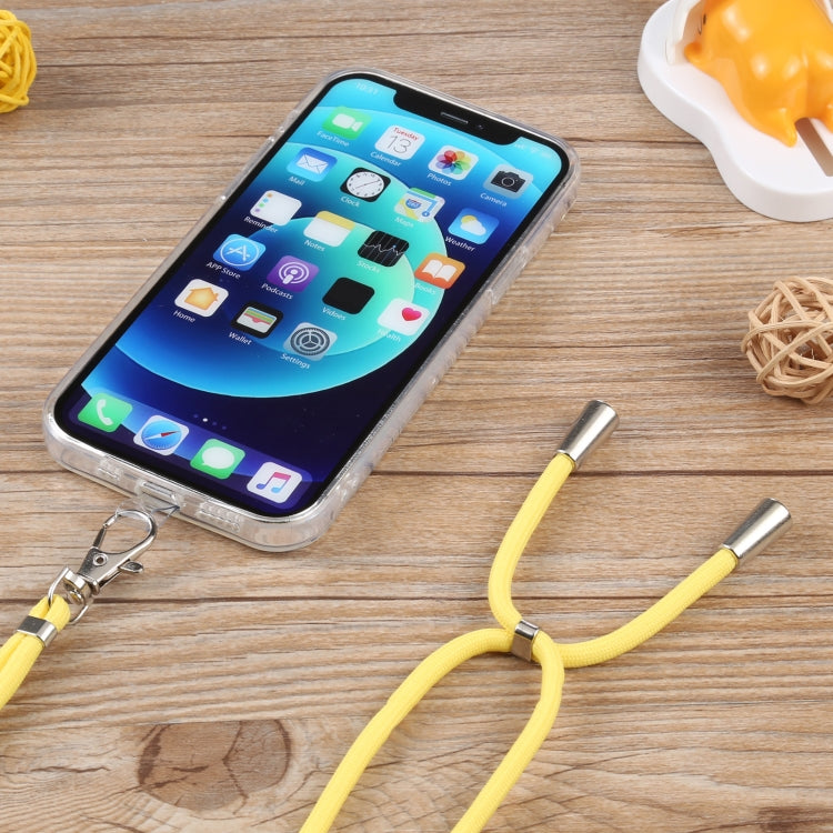 For iPhone 12 mini Lanyard Transparent TPU Phone Case