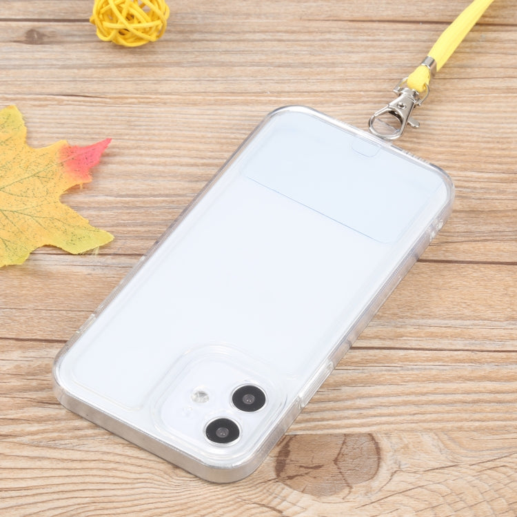 For iPhone 12 mini Lanyard Transparent TPU Phone Case