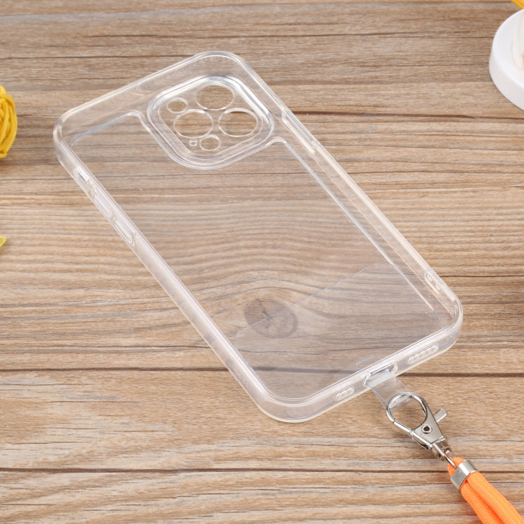 For iPhone 12 Pro Lanyard Transparent TPU Phone Case