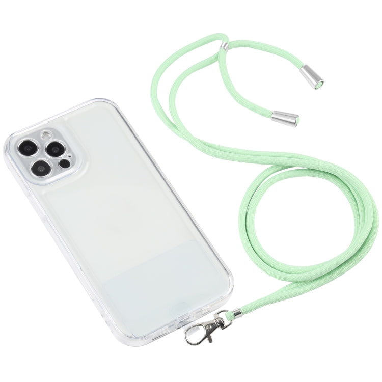 For iPhone 12 Pro Lanyard Transparent TPU Phone Case