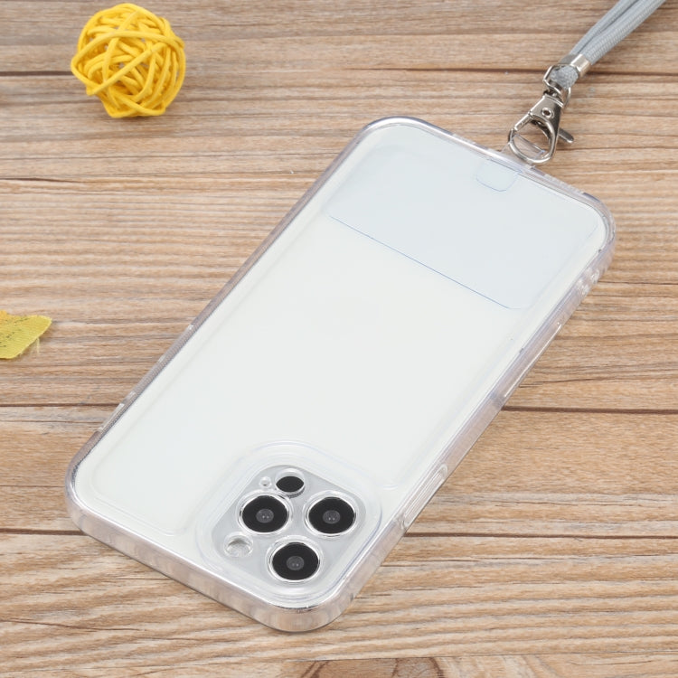 For iPhone 12 Pro Lanyard Transparent TPU Phone Case