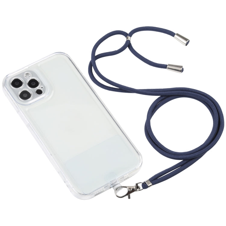 For iPhone 12 Pro Lanyard Transparent TPU Phone Case