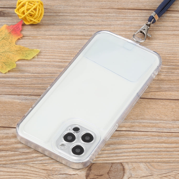 For iPhone 12 Pro Lanyard Transparent TPU Phone Case