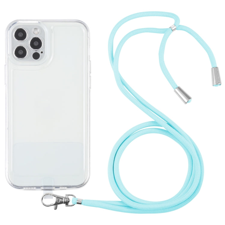 For iPhone 12 Pro Lanyard Transparent TPU Phone Case