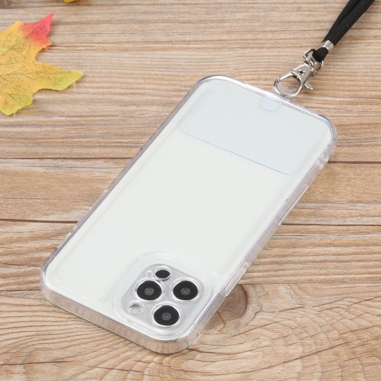 For iPhone 12 Pro Max Lanyard Transparent TPU Phone Case