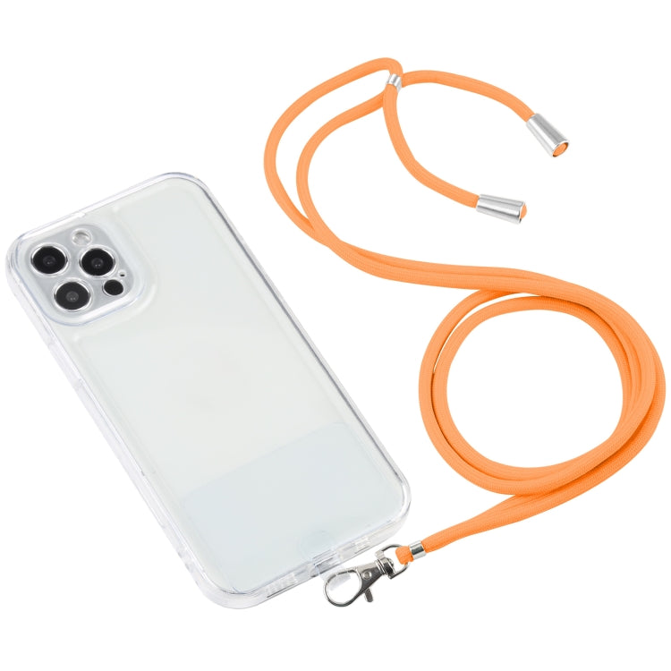 For iPhone 12 Pro Max Lanyard Transparent TPU Phone Case