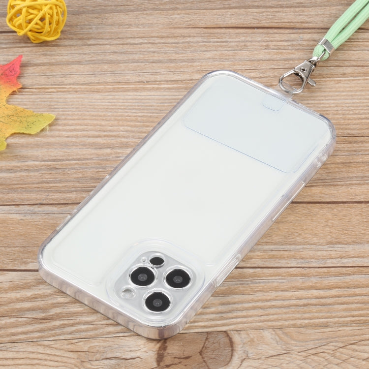 For iPhone 12 Pro Max Lanyard Transparent TPU Phone Case