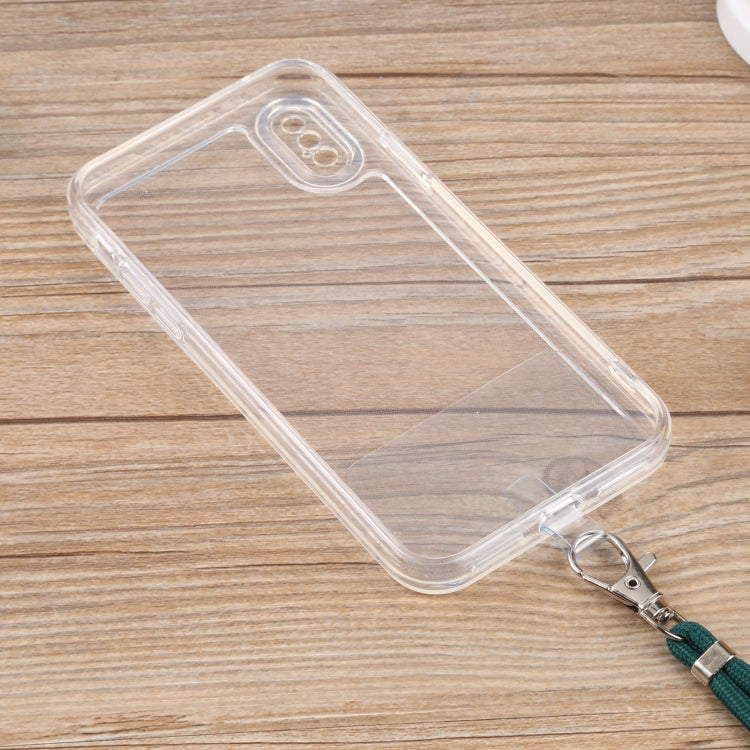 For iPhone X / XS Lanyard Transparent TPU Phone Case