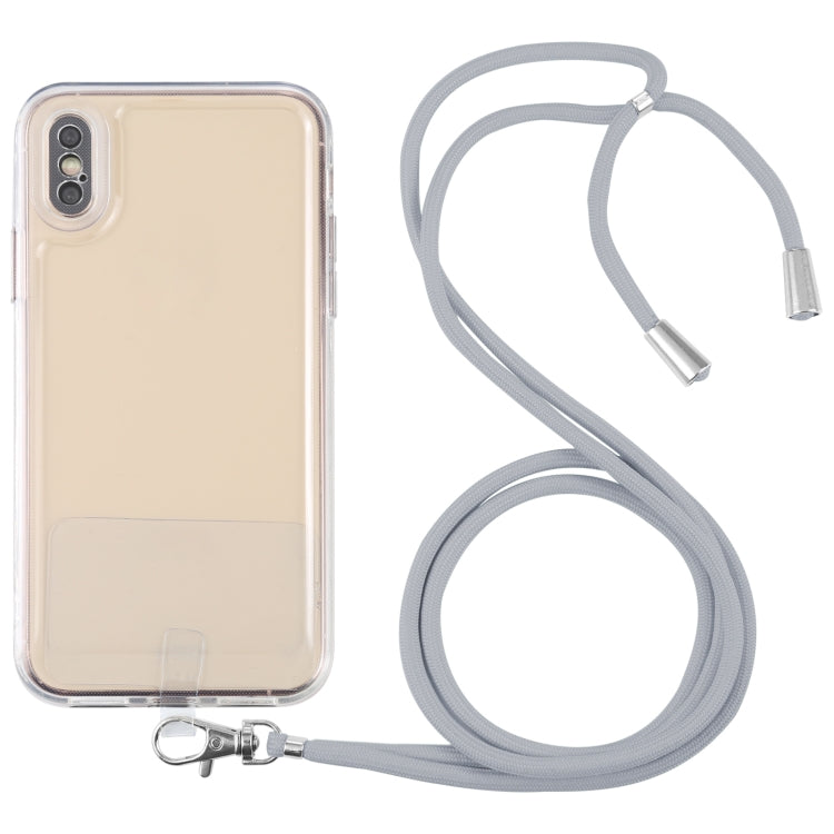 For iPhone X / XS Lanyard Transparent TPU Phone Case