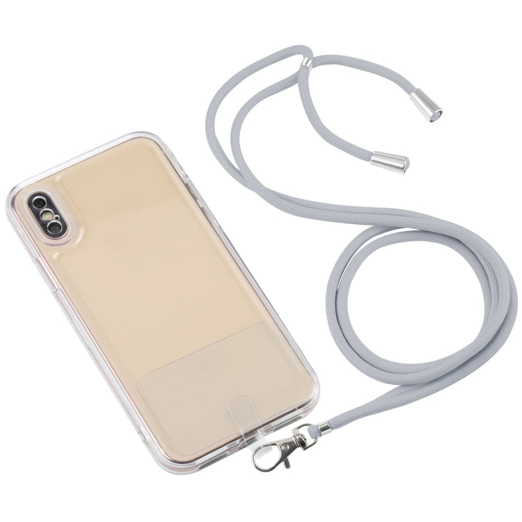 For iPhone X / XS Lanyard Transparent TPU Phone Case