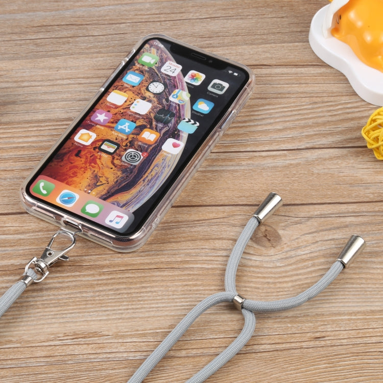 For iPhone X / XS Lanyard Transparent TPU Phone Case