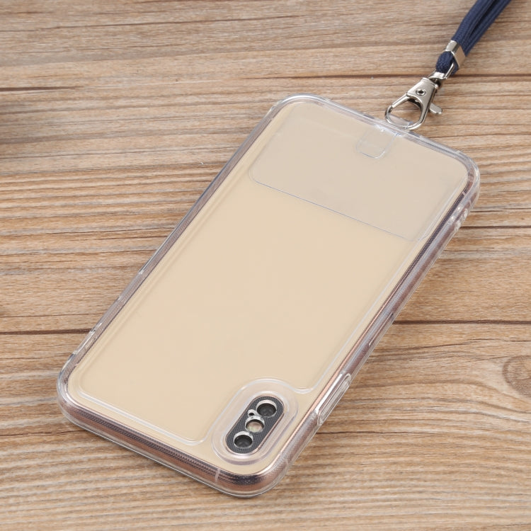 For iPhone X / XS Lanyard Transparent TPU Phone Case