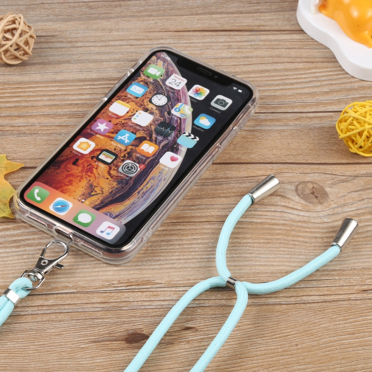 For iPhone X / XS Lanyard Transparent TPU Phone Case