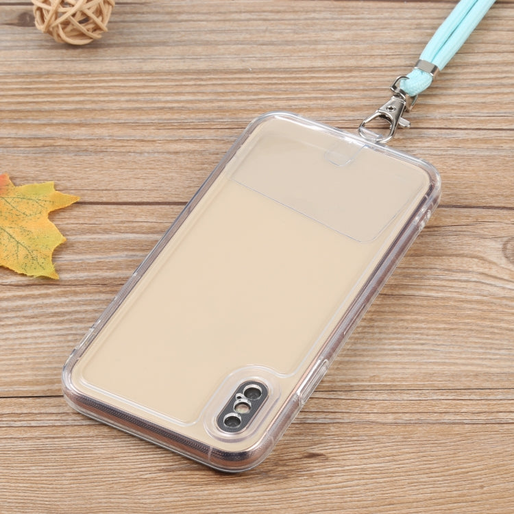 For iPhone X / XS Lanyard Transparent TPU Phone Case