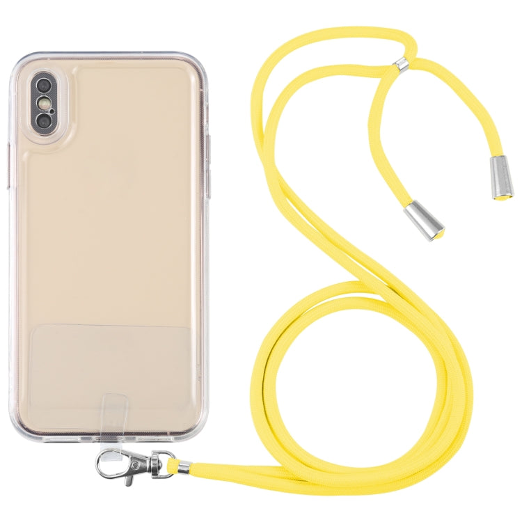 For iPhone X / XS Lanyard Transparent TPU Phone Case