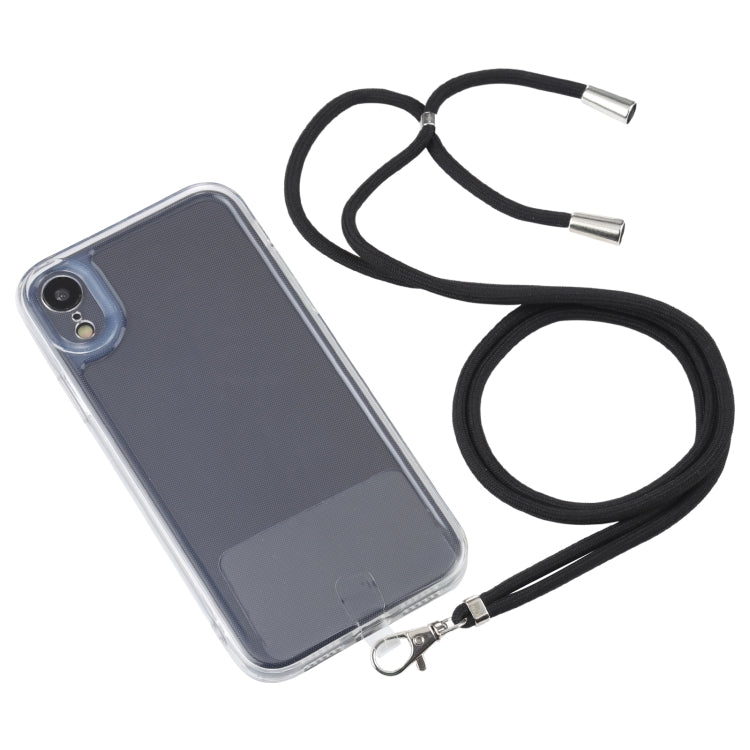 For iPhone XR Lanyard Transparent TPU Phone Case