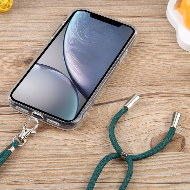 For iPhone XR Lanyard Transparent TPU Phone Case