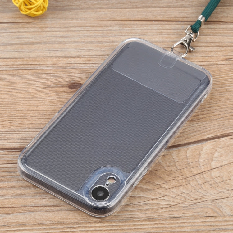 For iPhone XR Lanyard Transparent TPU Phone Case