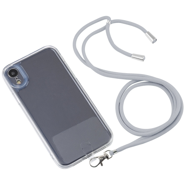 For iPhone XR Lanyard Transparent TPU Phone Case