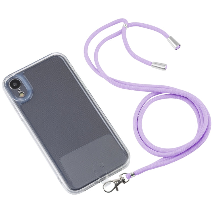 For iPhone XR Lanyard Transparent TPU Phone Case