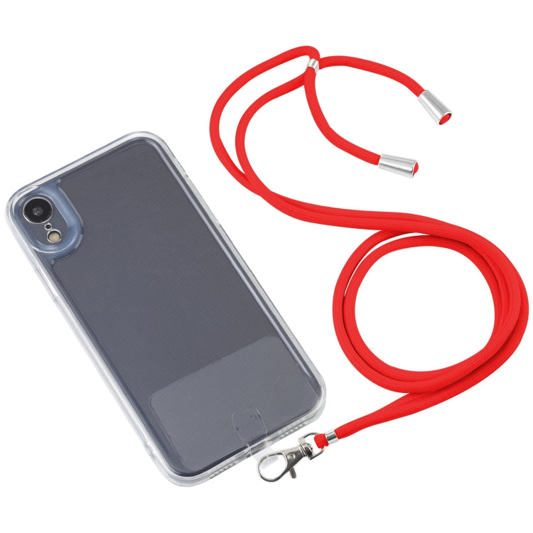 For iPhone XR Lanyard Transparent TPU Phone Case