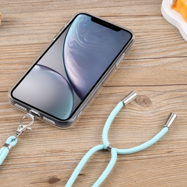 For iPhone XR Lanyard Transparent TPU Phone Case