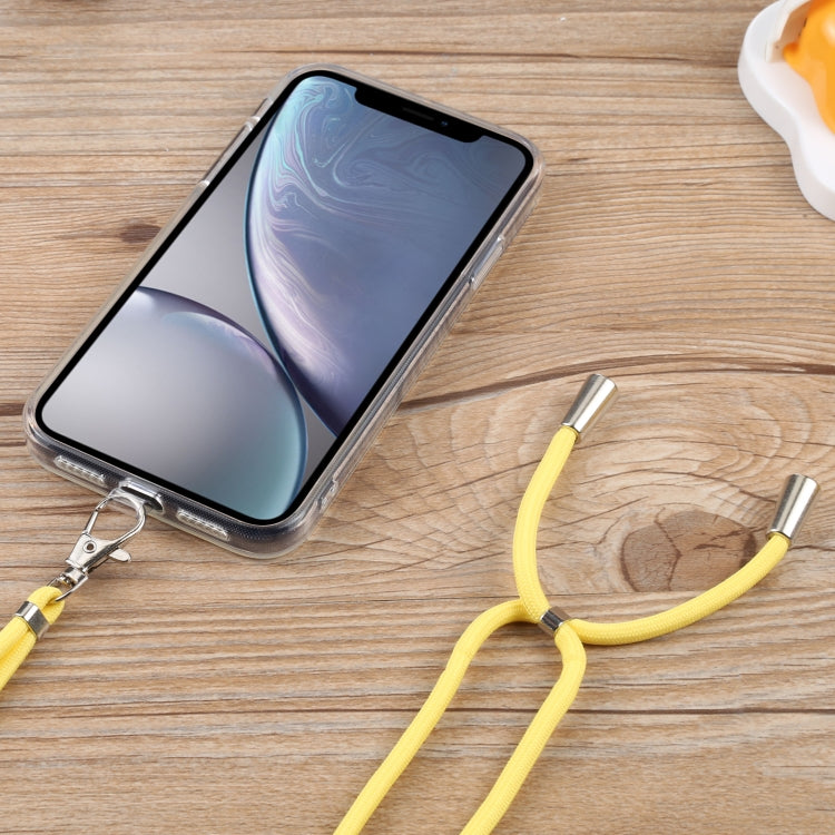 For iPhone XR Lanyard Transparent TPU Phone Case