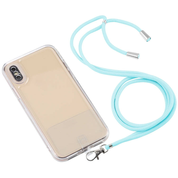 For iPhone XS Max Lanyard Transparent TPU Phone Case