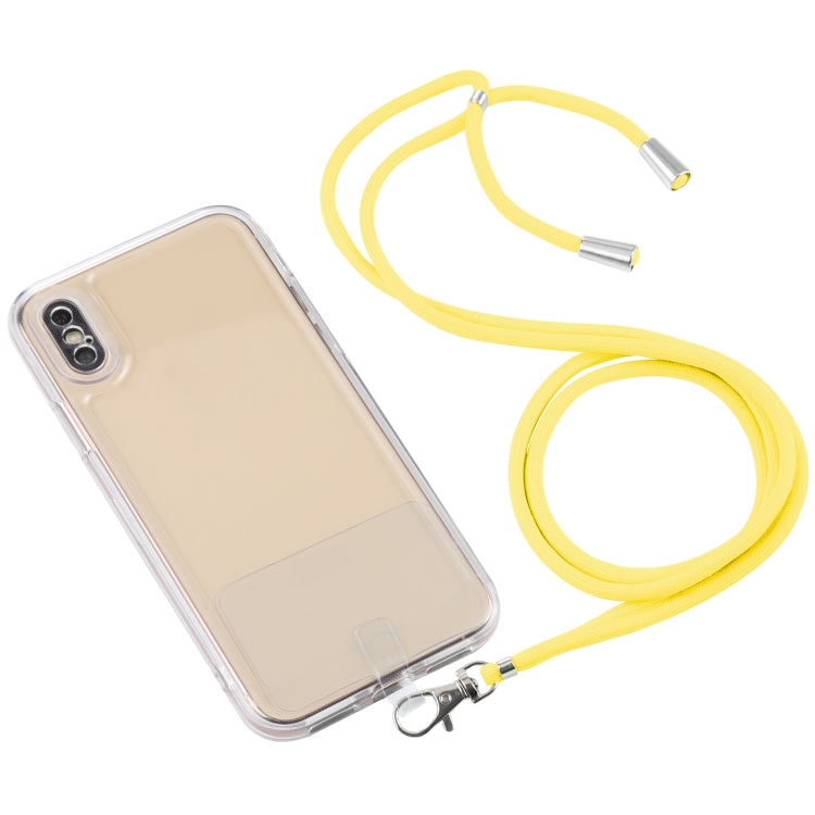 For iPhone XS Max Lanyard Transparent TPU Phone Case