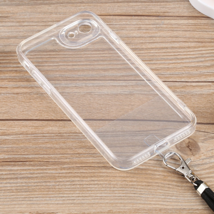 For iPhone SE 2022 / SE 2020 / 8 / 7 Lanyard Transparent TPU Phone Case