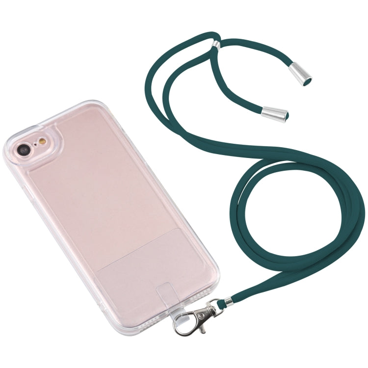 For iPhone SE 2022 / SE 2020 / 8 / 7 Lanyard Transparent TPU Phone Case