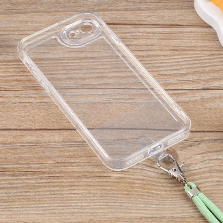 For iPhone SE 2022 / SE 2020 / 8 / 7 Lanyard Transparent TPU Phone Case