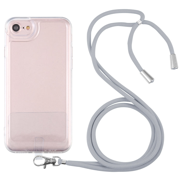 For iPhone SE 2022 / SE 2020 / 8 / 7 Lanyard Transparent TPU Phone Case