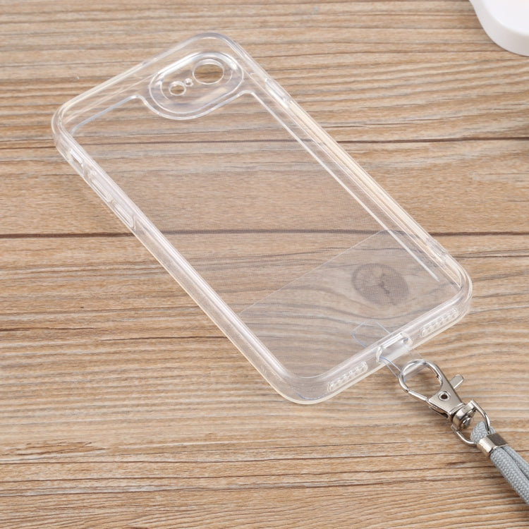 For iPhone SE 2022 / SE 2020 / 8 / 7 Lanyard Transparent TPU Phone Case