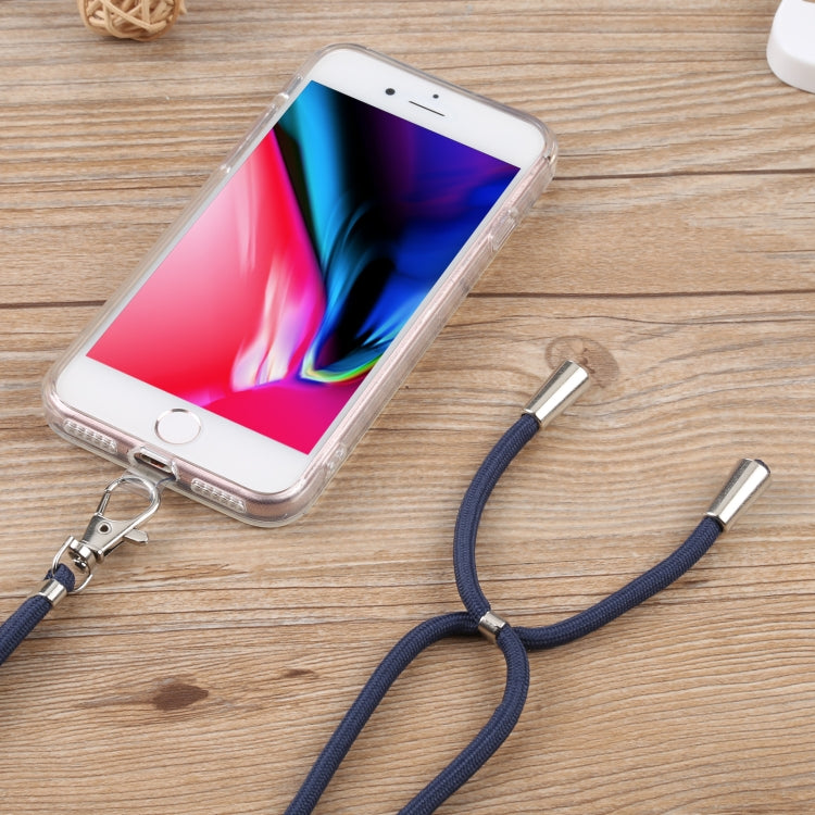 For iPhone SE 2022 / SE 2020 / 8 / 7 Lanyard Transparent TPU Phone Case
