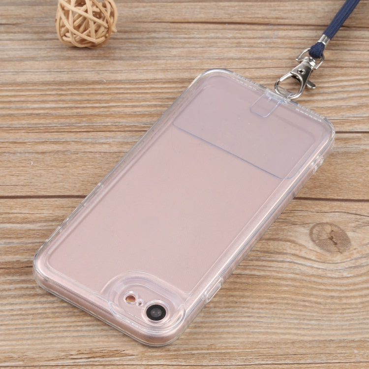 For iPhone SE 2022 / SE 2020 / 8 / 7 Lanyard Transparent TPU Phone Case