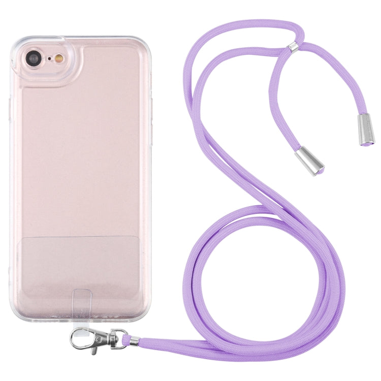 For iPhone SE 2022 / SE 2020 / 8 / 7 Lanyard Transparent TPU Phone Case