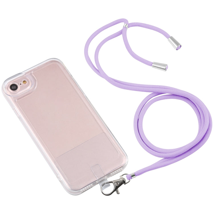 For iPhone SE 2022 / SE 2020 / 8 / 7 Lanyard Transparent TPU Phone Case