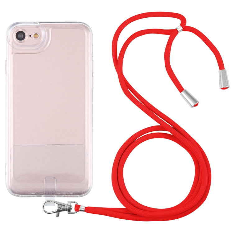 For iPhone SE 2022 / SE 2020 / 8 / 7 Lanyard Transparent TPU Phone Case
